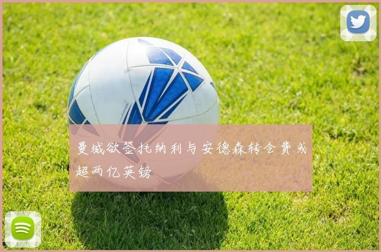 曼城欲签托纳利与安德森转会费或超两亿英镑